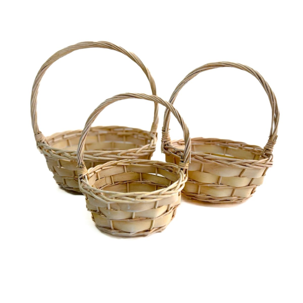 Confetti Basket - White Washed 
